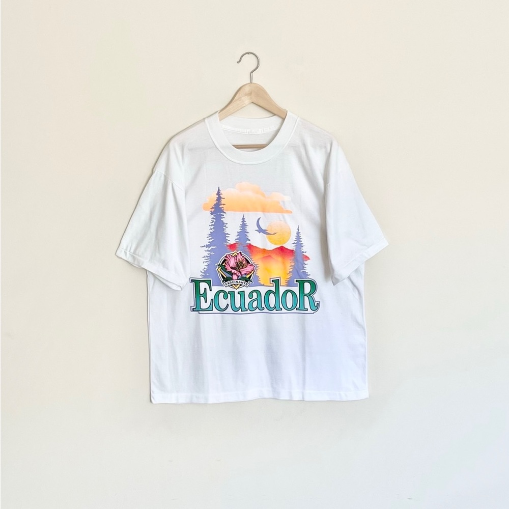 NEW Vintage 90s Ecuador Fascinante Graphic White Single Stitch T Shirt Adult XL